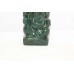 Statue Idol God Lord Ganesha Ganesh Figurine Natural Green Jade Stone E123